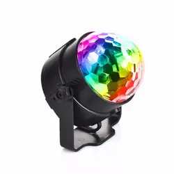 AUCD мини RGB полный светодио дный led хрустальный магический шар света Автомобиль вечерние Главная сценический эффект Освещение наружная