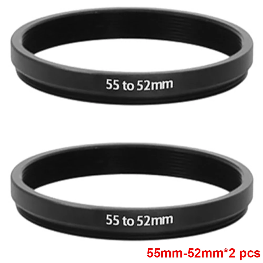 

JUST NOW High-quality 2 PCS 55-52MM Step-Down Ring Filter Adapter (55MM Lens to 52MM Accessory) (2 PCS Ring Filter Adapter)