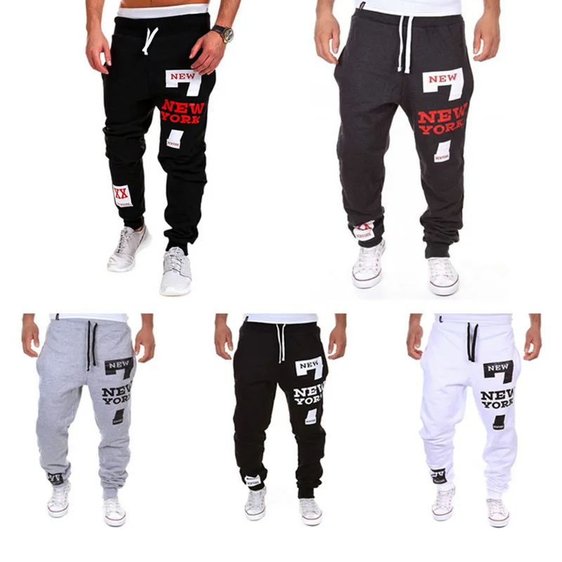

Litthing Men Sweatpants Joggers Brand 2019 Male Loose Cotton Hip Pop Casual Letter Print Trousers Track Pants Calca Masculina
