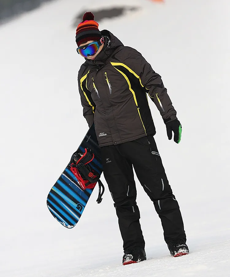 Мужская Уличная лыжная куртка, хорошее качество, водонепроницаемое теплое пальто, мужская зимняя куртка для сноуборда, походов или велоспорта, одежда