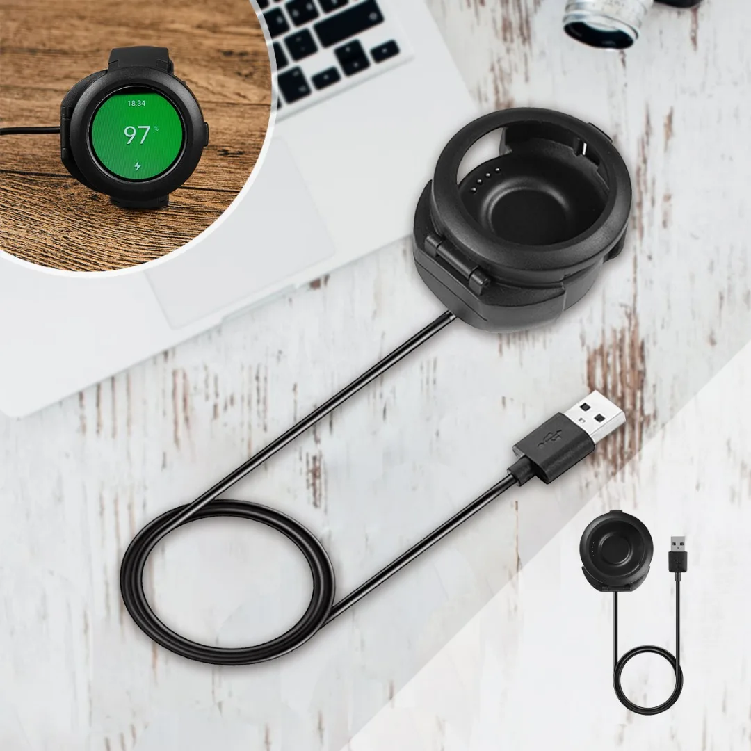 Для Huami Amazfit Verge A1801 Смарт часы аксессуары для кабелей питания черный USB зарядное