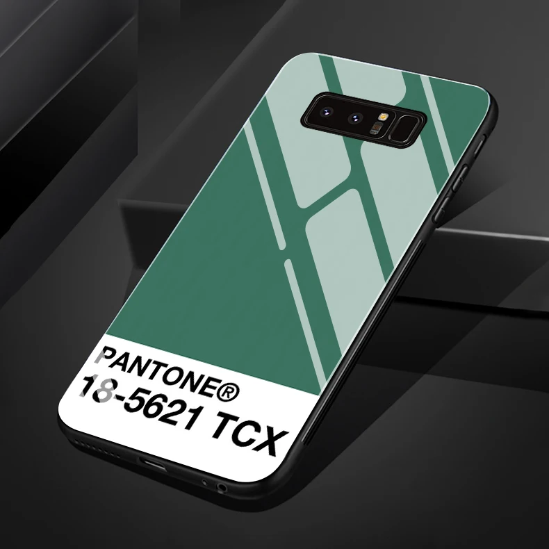 Новые Pantone для samsung S8 S8plus S9 S9plus note8 note9 S10 S10plus Цвет закаленное стекло чехол для телефона