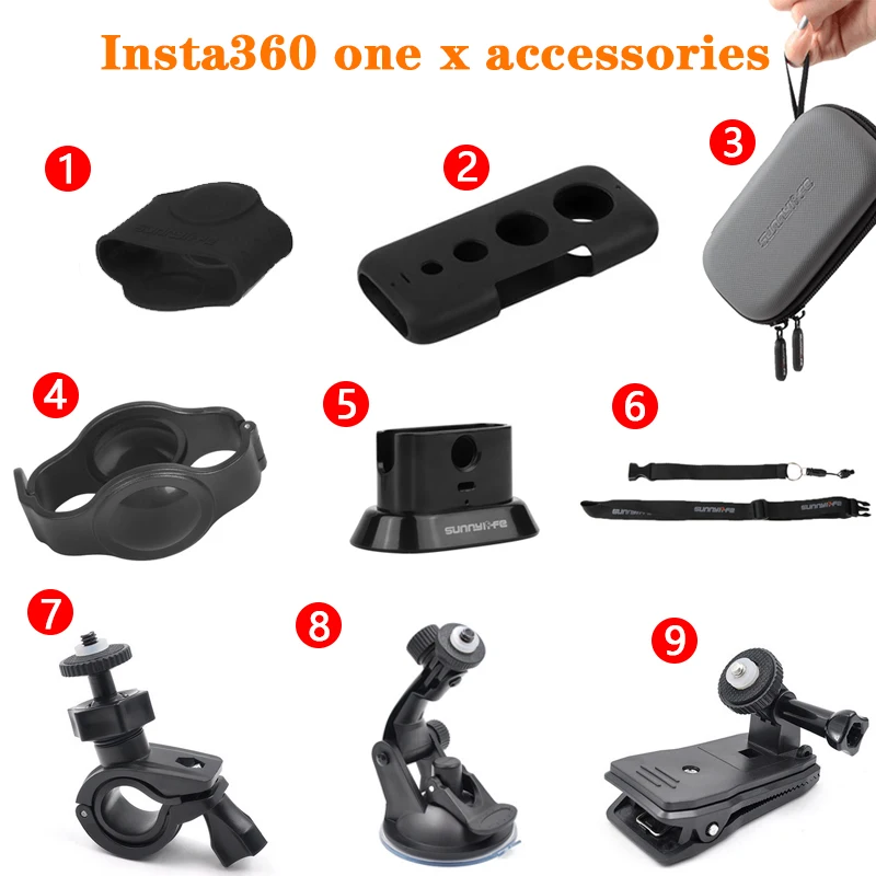 Аксессуары Insta360 ONE X стабилизатор с подставкой шейный ремешок мини сумка для