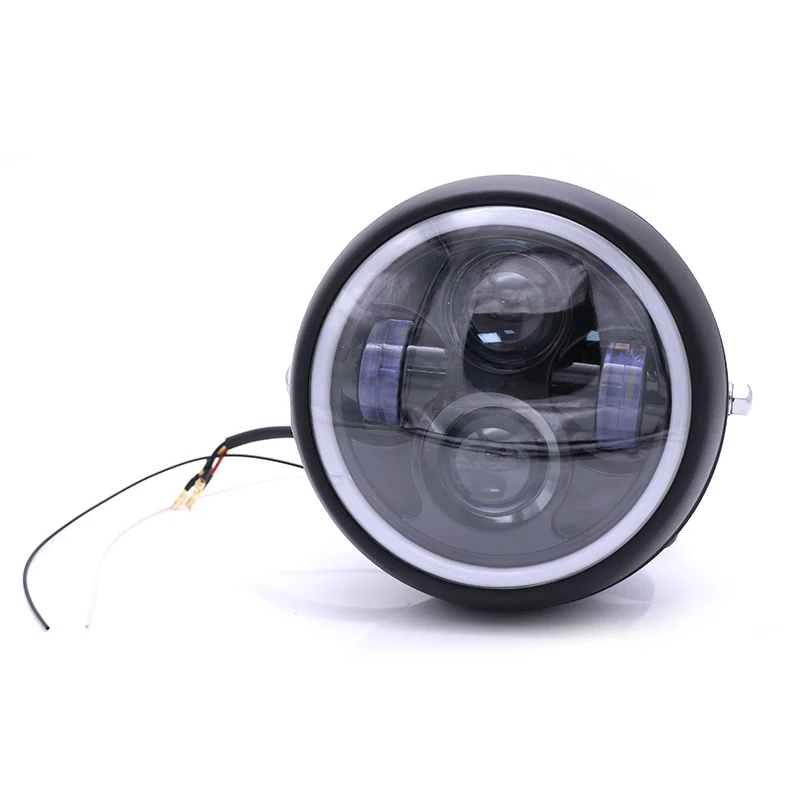 Nordson Universal 6.5 Motorcycle LED Headlight Hi&Lo HeadLamp Bulb DRL With Angel Ring for Harley Honda BMW Kawasaki Yamaha KTM
