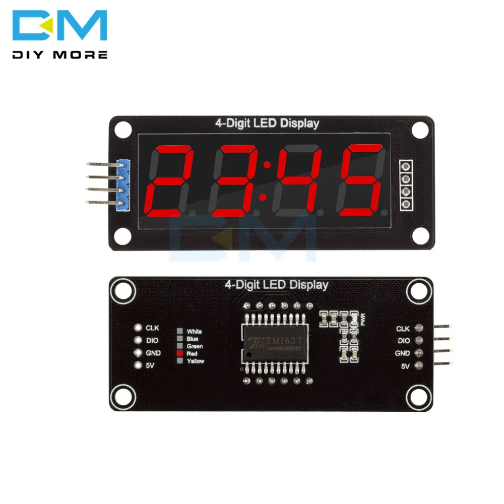 TM1637 цифровые 4 значные 0 56 красные светодиодные дисплеи десятичные часы
