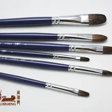 6 шт./компл., высокое качество цветок норки язык пик акриловая щетка Березовая палочка масляная живопись кисти художника товары для профессионального искусства