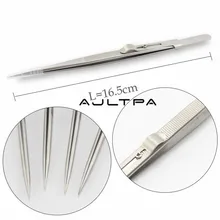 50 шт. 165 мм регулируемый Скользящий замок из нержавеющей стали точный Пинцет для ювелирных изделий электронные компоненты плотно держат H4667