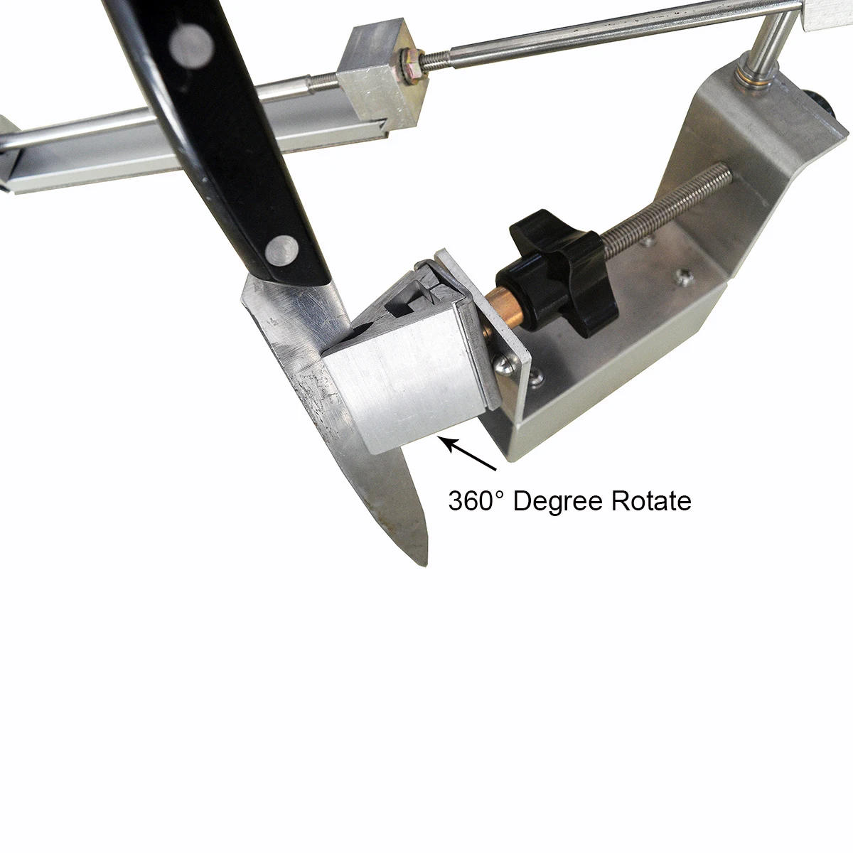 Baratos Afilador de cuchillos KME profesional mayor grado más nuevo portátil 360 grados de rotación SISTEMA DE amoladora de cuchillos una piedra de afilar de diamante