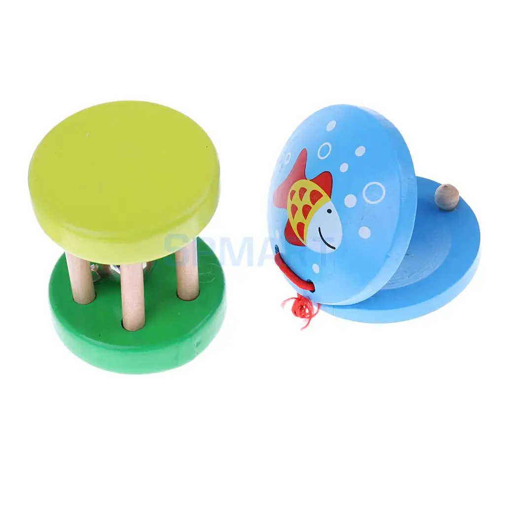 Orff World Percussion Musical Instruments Handbell Tambourine Kit Kids Music Band Rhythm Kit Early Learning Educational Toys
