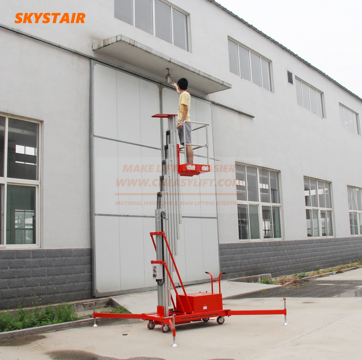 8mwindowcleaningliftaluminumverticalmanliftportablelift