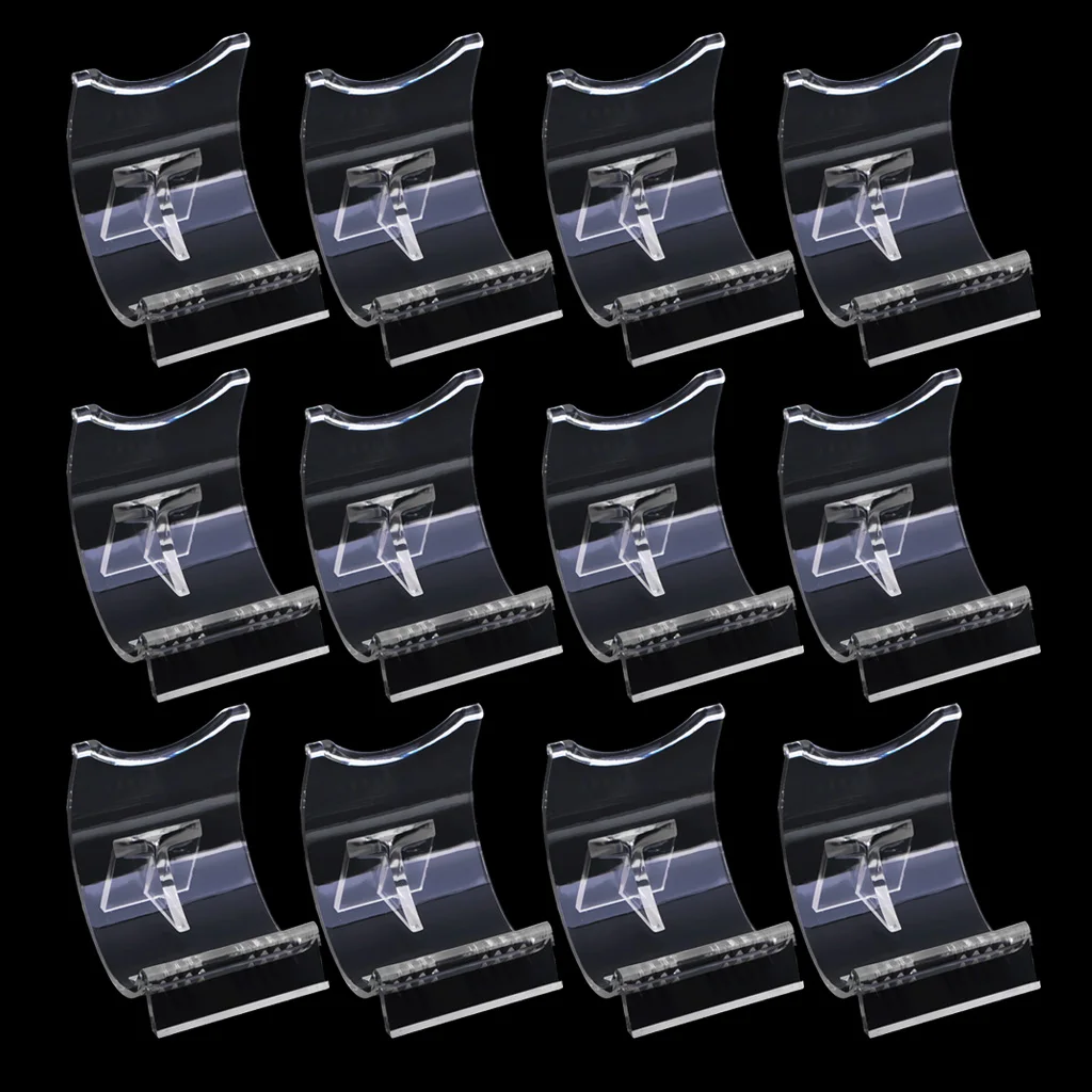 12PCS Lighter Display Stand Clear Acrylic Easel Holder for Lighter Accessories