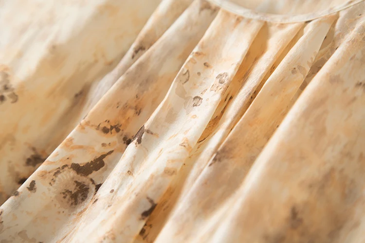 Shuchan Silk Blend Summer Dress Beach Style Print Abbigliamento Donna Estate 2019 Vestiti Sleeveless O-neck Tank dresses A6112 Shuchan Silk Blend Summer Dress Beach Style Print Abbigliamento Donna Estate 2019 Vestiti Sleeveless O-neck Tank dresses A6112