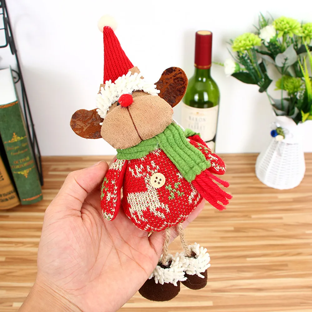 24*10CM Christmas Ornaments Gift Santa Claus Snowman Tree Toy Doll Hang