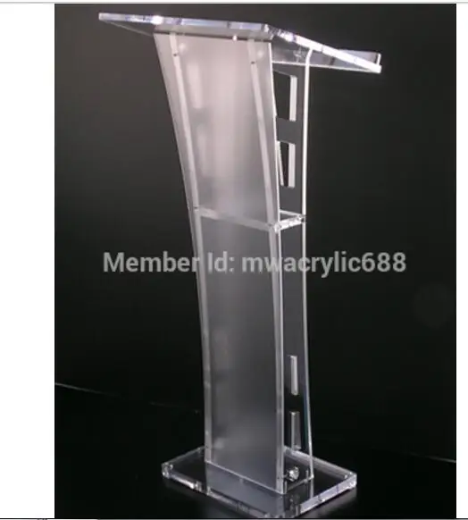 Free Shipping Beautiful Easy Cheap Detachable Acrylic Podium Pulpit Lectern