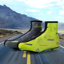 Мужская велосипедная обувь Santic с защитой от ветра, отражающая обувь, защитная обувь для шоссейного велосипеда MTB, велосипеда, велосипедная обувь, европейские размеры 39-42, W8C09082
