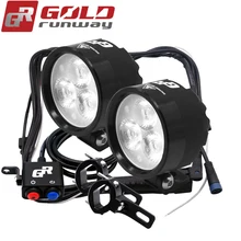 GOLDRUNWAY EXP3 15W 2400Lm Motorcycles Led Headlight Lamp Scooters Fog Spotlight 6000K White Working Spot Light 12V
