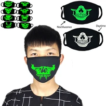 Распродажа, крутая светящаяся маска с черепом, маска Horreur, Вечерние Маски для Хэллоуина, украшения, товары для рукоделия, забавная ночная маска для лица