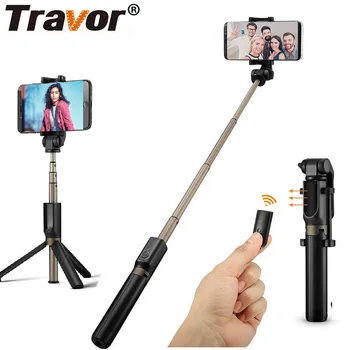 

TRAVOR Bluetooth Selfie Stick Tripod Remote Extendable Handheld Selfie Stick For iPhone Huawei Xiaomi Samsung Android phone