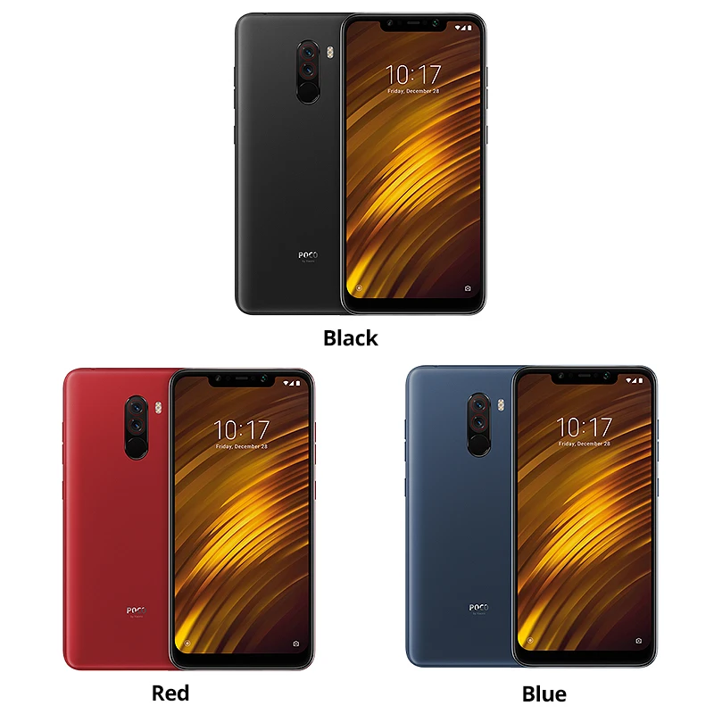 Global Version Xiaomi POCOPHONE F1 POCO F1 6GB 64GB Mobile Phone 6.18'' Full Screen Snapdragon 845 Dual AI Camera LiquidCool CE