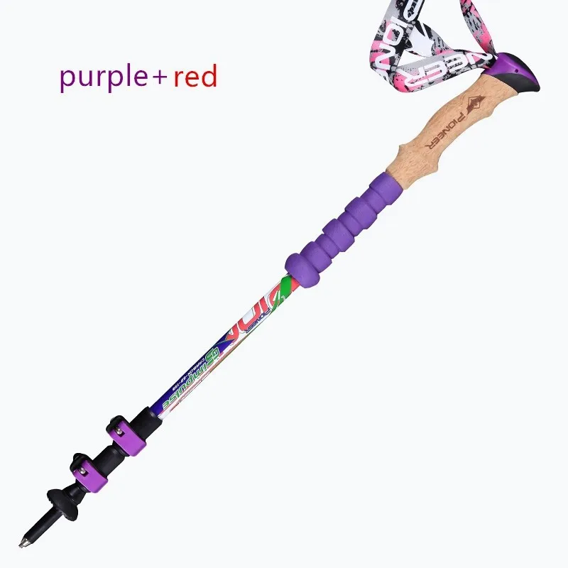 TP037 22 -New Latest technology design 100% carbon lightweight but strong durable telescopic stick trekking stick Nordic walking sticks