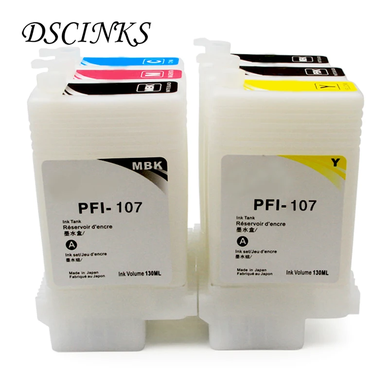 Comprar PFI 107 cartucho de tinta rellenable para Canon IPF 670 IPF 680 IPF 685 IPF 770 IPF 780 IPF 785 IPF 670 IPF 770 IPF 670 770 PFI107 PFI 107