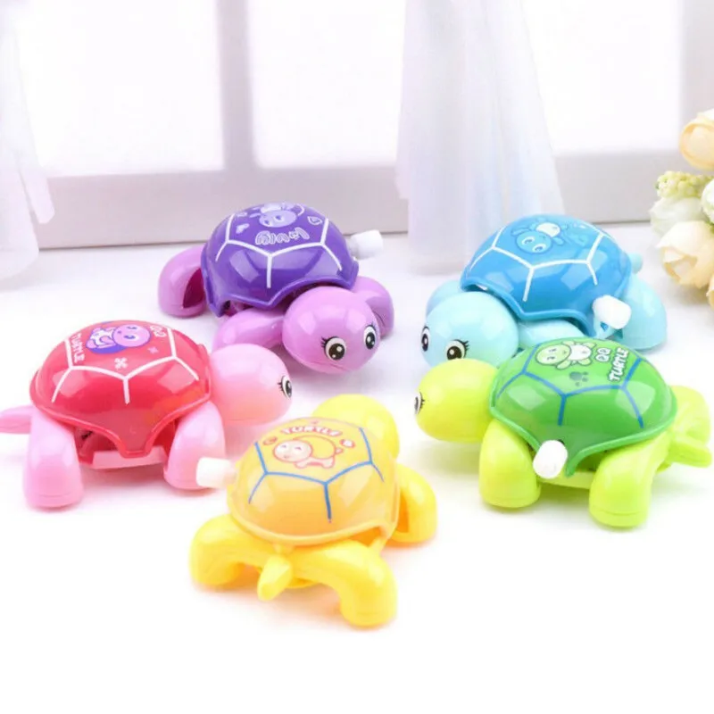 Одиночная милые заводные игрушки морские животные Черепаха фигурки вращения Развивающие игрушки для Заводной игрушки для детского подарка случайный