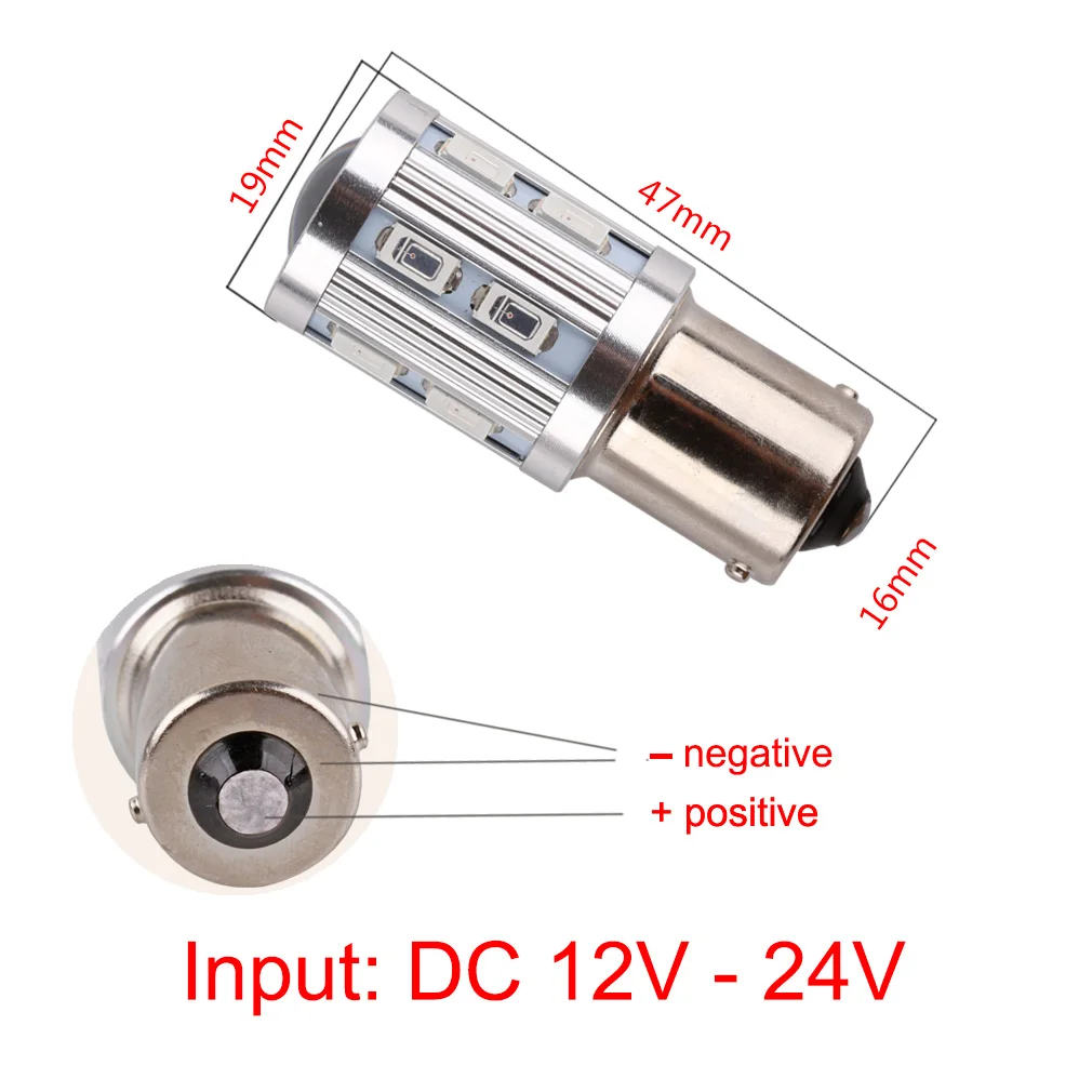 1156 BA15S 12 SMD 5730 светодиодный чип p21w R5W автомобильная светодиодная лампа задний стоп