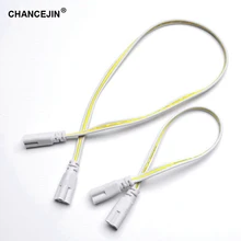 3 контакты светодиодный трубка соединительный кабель T4 T5 T8 светодиодный светильник для разъема 20 см 30 см 50 см 100 см двухконфорочная вафельница для соединительные провода карманного электрического 2.5A 0-250V