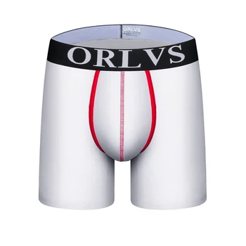 

ORLVS Brand Mens Underwear Boxers Long Men Boxer Homme Slip Panties Calzoncillos Men's Underpants Hombre Boxershorts Brand Man