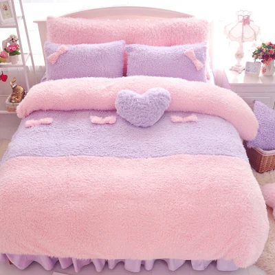 

Cute Cartoon Designs Blue and White Bedding Set,100% Cotton Home Textiles 4pcs,Queen Size Comforter Sets Bed Sheet set for Adult