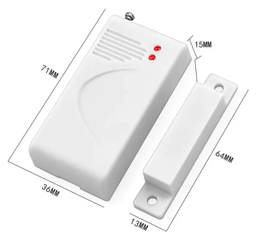 Беспроводной магнитный датчик для дверей и окон 433 МГц|security alarm|security alarm systemdoor wireless