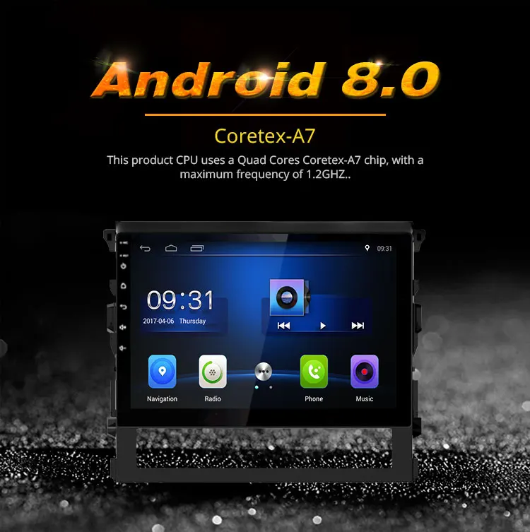 Discount Besina 10.1 inch Android 8.0 Car Radio For Toyota Land Cruiser 200 LC200 2016 Multimedia Player GPS Navigation Autoaudio 2G+32G 1