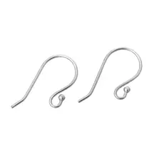 Чистое серебро, 10 пар/лот, 925 Твердое Стерлинговое Серебро, крючки для сережек, 925 сережек