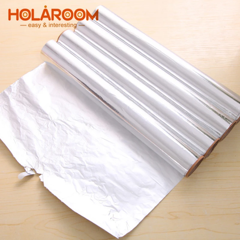 Aluminum foil Paper Sturdy BBQ Grill Oven Baking Aluminum Foil Dispenser Wrap Barbecue Chicken