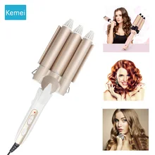 Kemei Professional hair care & styling tools Curling hair curler Wave Hair styler curling irons Hair crimper krultang iron 5
