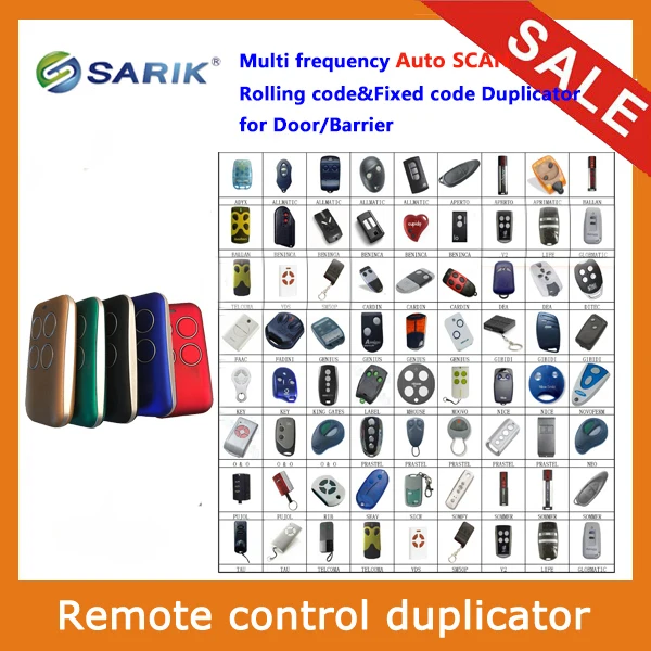 

Universal Multi frequency 280MHz to 868MHz Gate Remote Control Duplicator