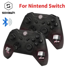 Bluetooth беспроводной Pro игровой контроллер геймпад Joypad светодиоды пульт дистанционного управления Телескопический Джойстик для Nintendo Переключатель консоли для ПК