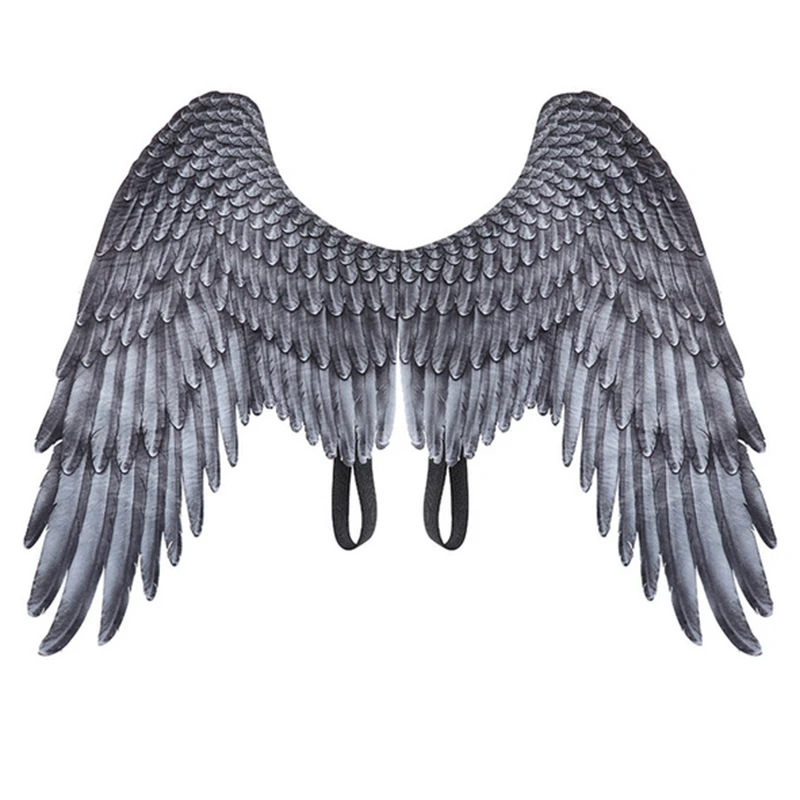 

Halloween Boy Girl Child Black White Angel Wings Halloween Angel Wing Unisex Multi-Purpose Creative Costume Wing Party Prop