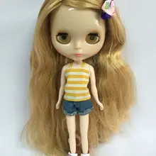 Телесный цвет blyth кукла, светлые волосы прозрачная кожа Модная Кукла, фабричная кукла подходит для DIY Изменить игрушка BJD для девочек