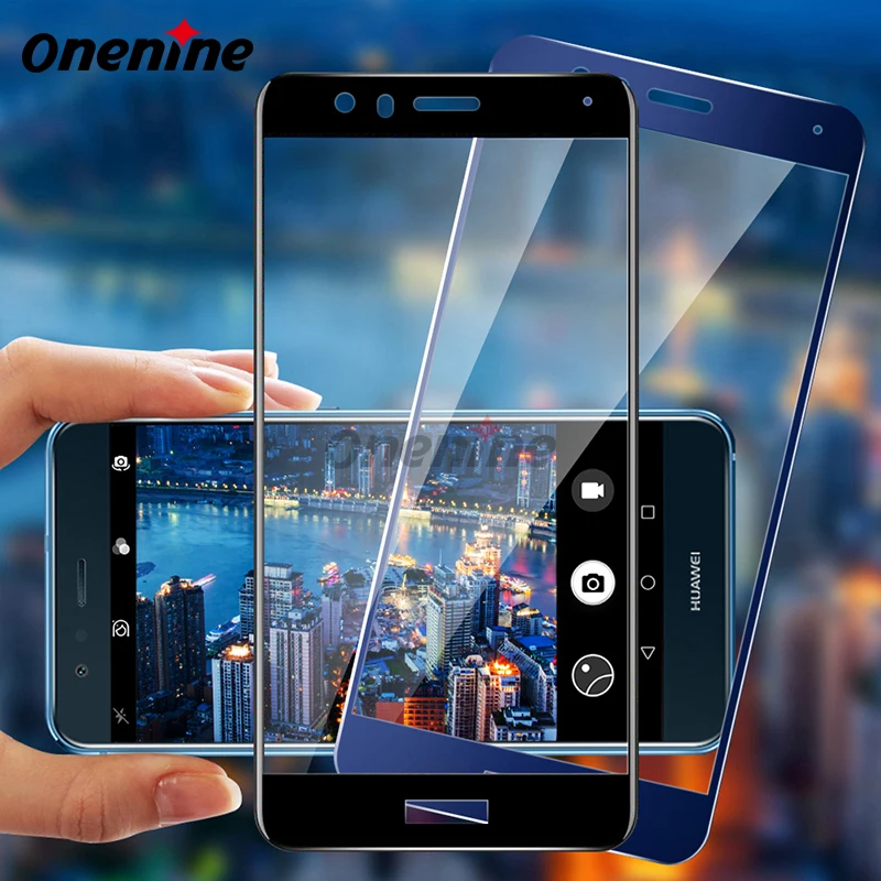 

Onenine 4D Carving 3D Curved Phone Screen Protector for Huawei P10 P10 Lite P10 Plus 2017 Tempered Glass Full Cover Protective
