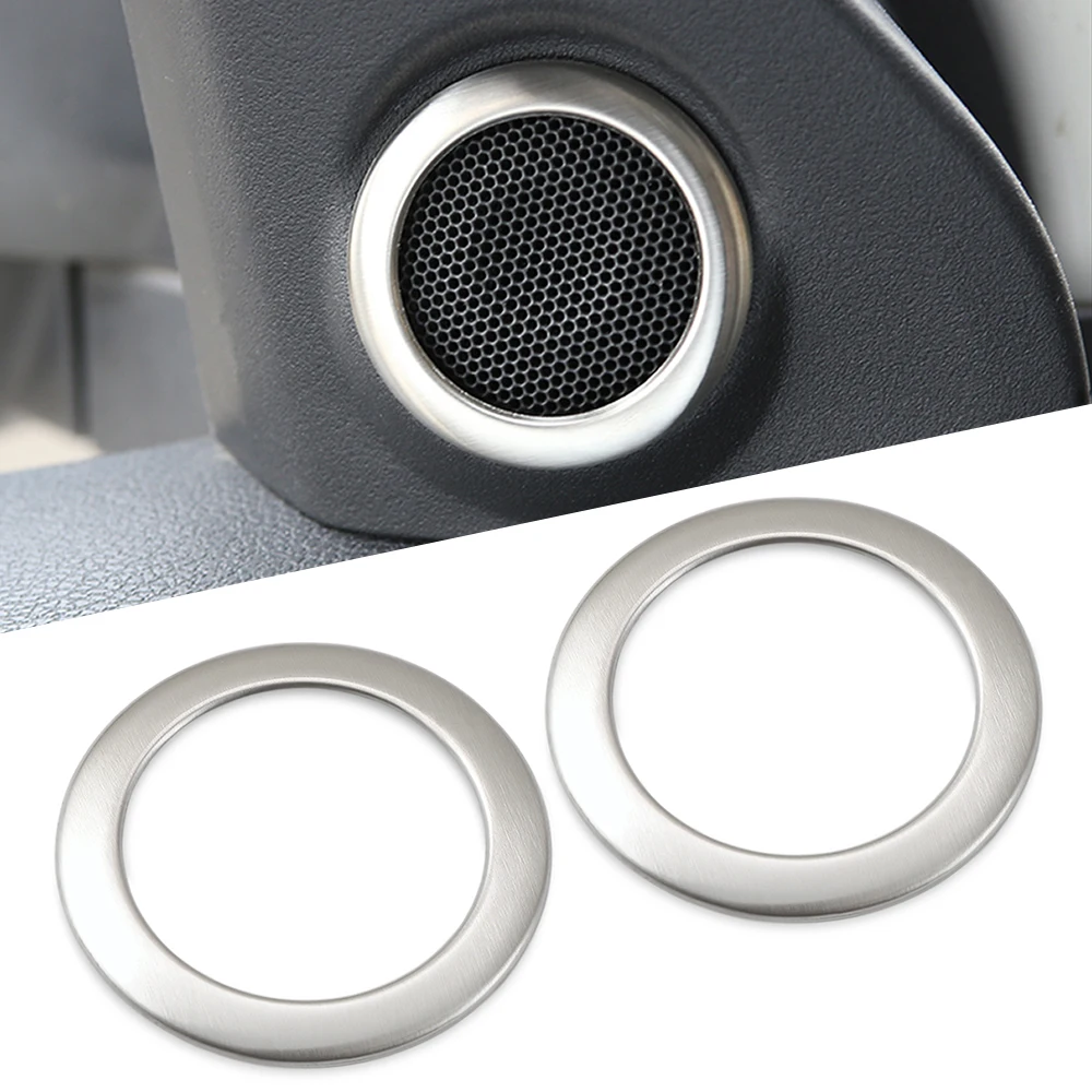

2 PCS CAR DOOR AUDIO LOUD SPEAKER TRIM RING FOR MITSUBISHI ASX OUTLANDER PEUGEOT 4008 CITROEN C4 AIRCROSS 2012-2016 ACCESSORIES