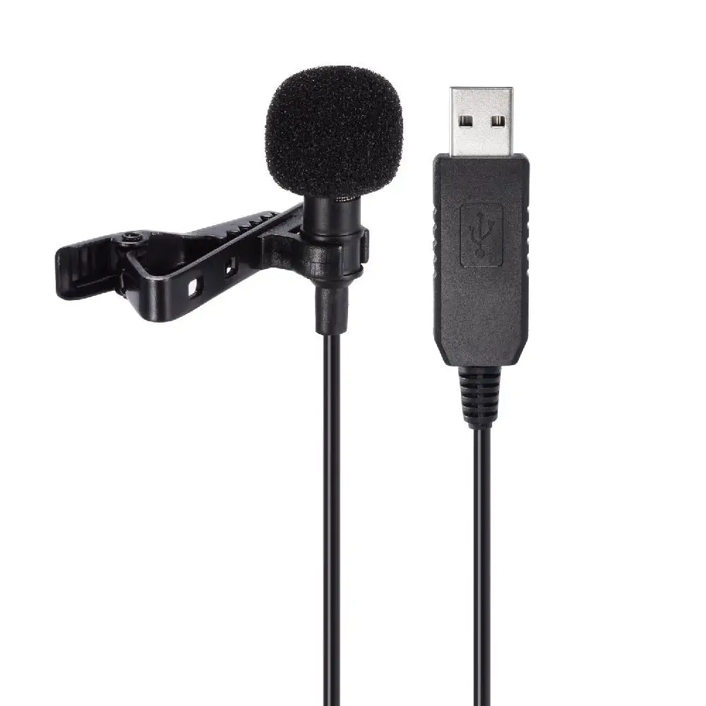 EastVita USB микрофон петличка клип на всенаправленный конденсаторный мини для