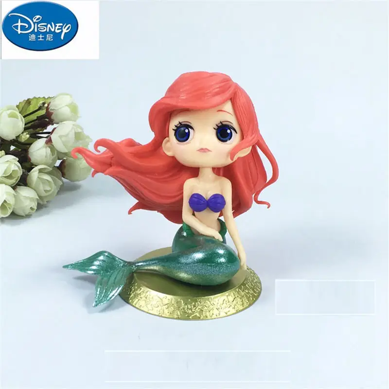 

Disney Children's Mermaid Princess Action & Toy Figures Cake Decorations Big Eye Gold Girl Toys