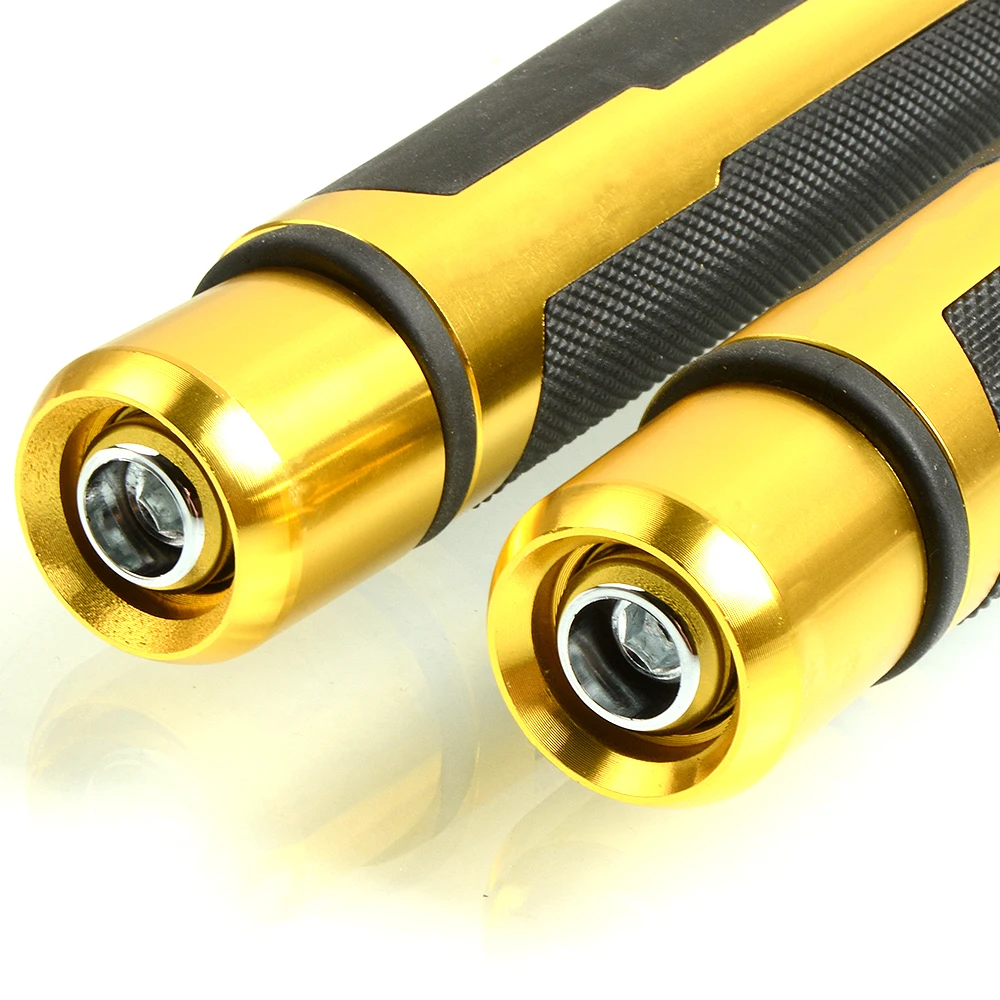 CNC сплав алюминия 7/8 &quot22 мм руль для езды на велосипеде и мотоцикле резиновые