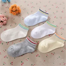 Носки для девочек детские носки для детей, носки для мальчиков, одежда meias, хлопковые короткие носки для девочек, 10 шт./партия, H-CLL103-10P