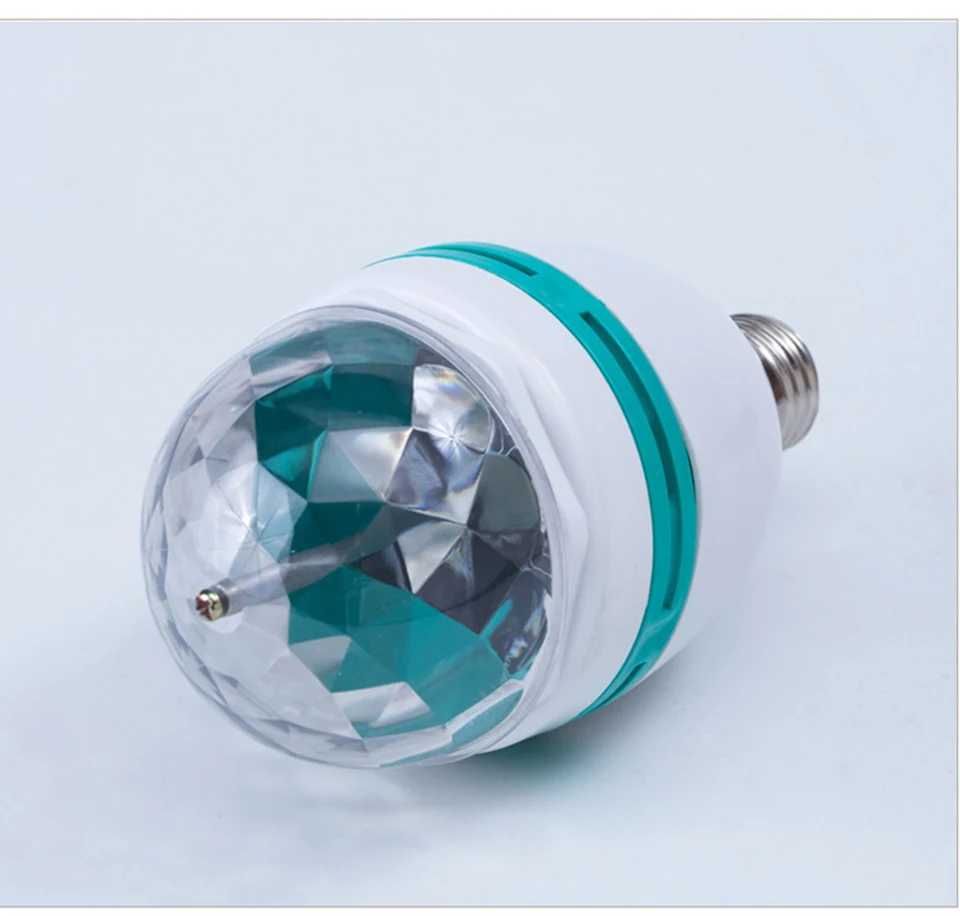 E27 6 Вт цветной автоматический вращающийся RGB светодиодный светильник, сценический светильник, вечерние лампы, лазерный диско-светильник для украшения дома, светильник ing, лампы