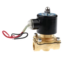 Работающего на постоянном токе 12 В в 1/" Латунь Электромагнитный клапан воды Воздух Топливо Газ Нормально закрытый Новые