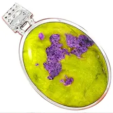 Lovegem стихтитовая Подвеска Серебро 925 пробы, 44 мм, AP2663