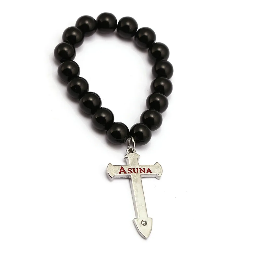 Женские и мужские браслеты из аниме мастера меча онлайн|bangle jewelry|onyx bead braceletbead bracelet