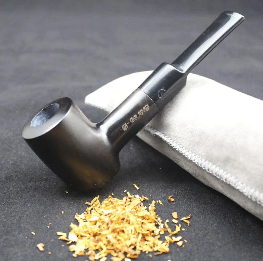 Goede 16 Tools Duurzaam Pijp Set Handgemaakte Natuurlijke Zwarte Weed Tabak Ebbenhout Pijp 9mm Filters 540y